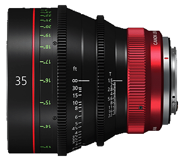 CANON シネレンズ CN-E 35mm T1.5 L F（フィート表記） CN-E 35mm T1.5 L F - Cinema Prime Lenses - Canon Cinema EOS